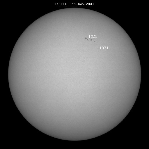 Sunspot regions