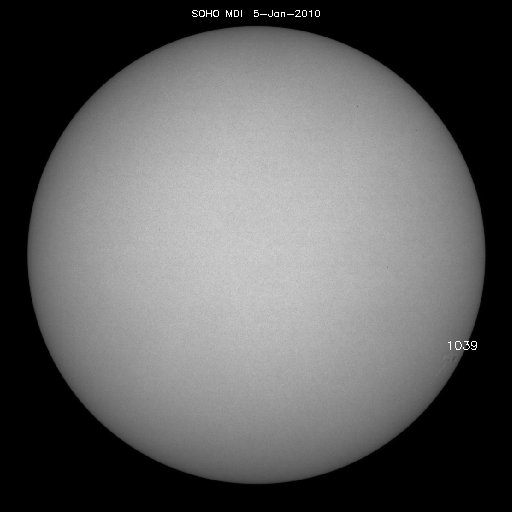 Sunspot regions