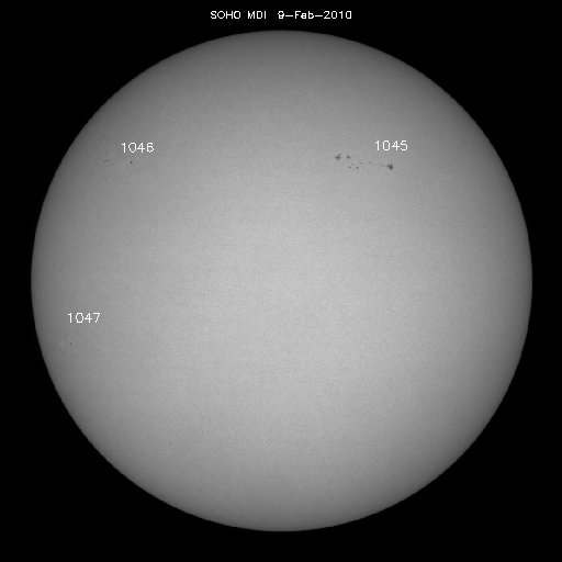 Sunspot regions