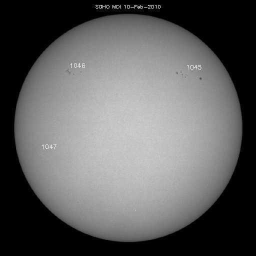 Sunspot regions