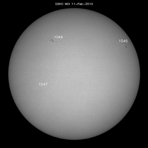 Sunspot regions