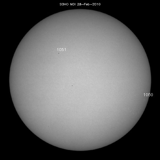 Sunspot regions