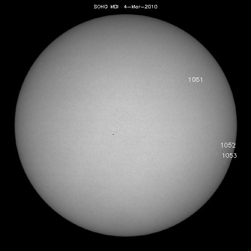 Sunspot regions