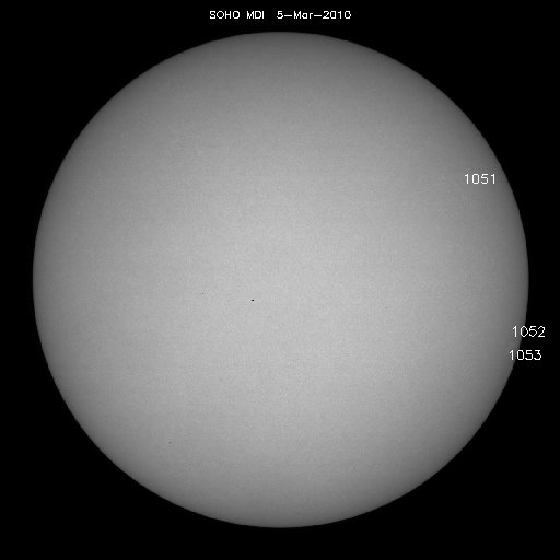 Sunspot regions