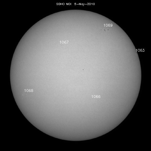 Sunspot regions