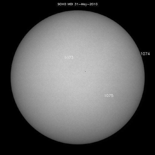 Sunspot regions