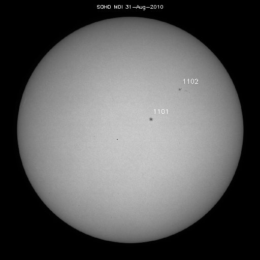 Sunspot regions