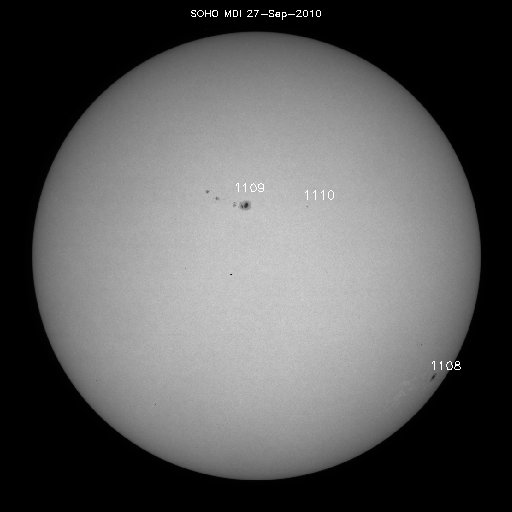 Sunspot regions