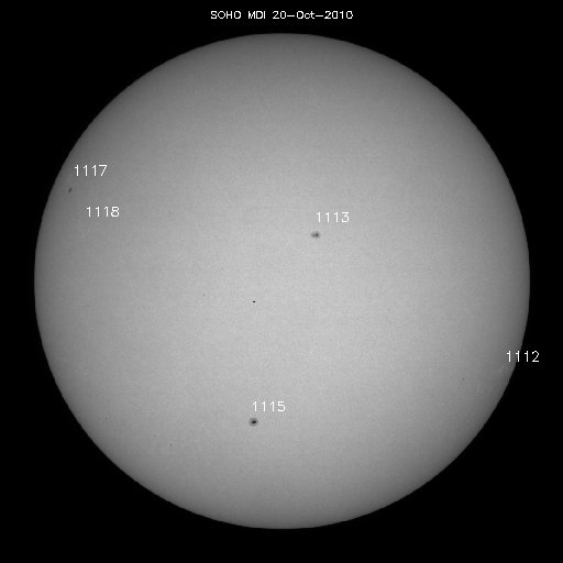 Sunspot regions