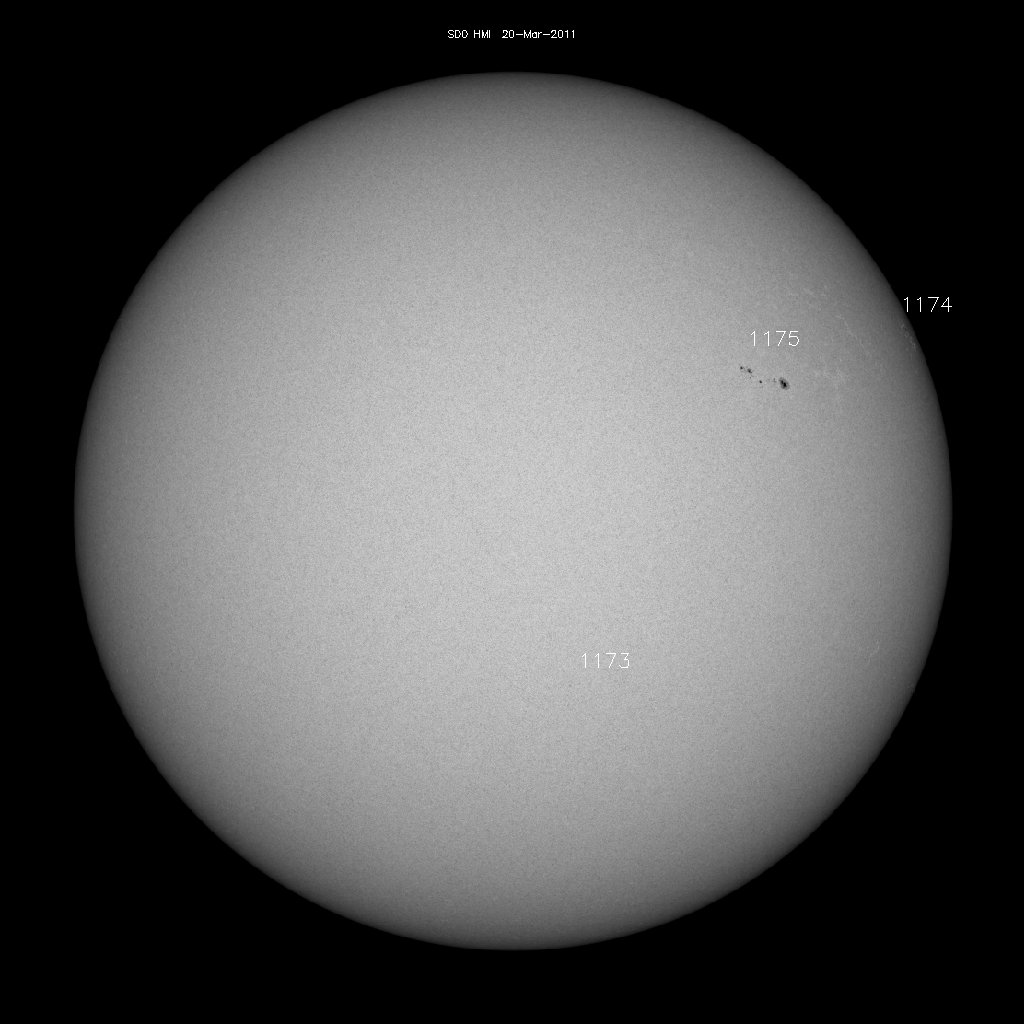 Sunspot regions