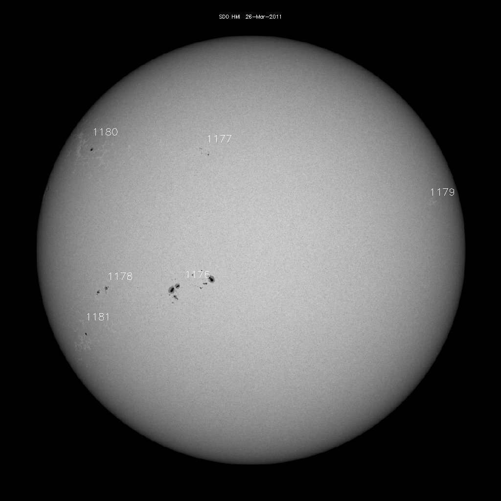 Sunspot regions