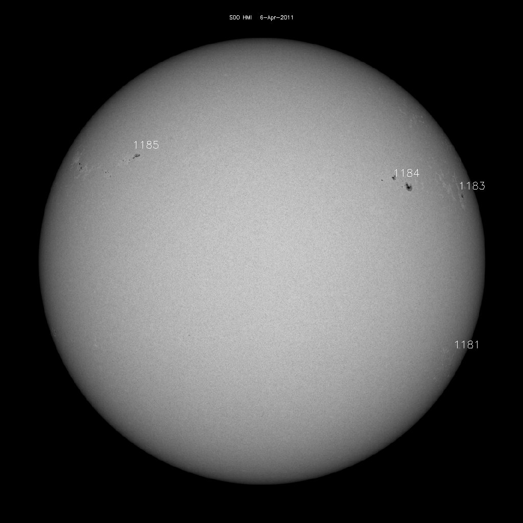 Sunspot regions