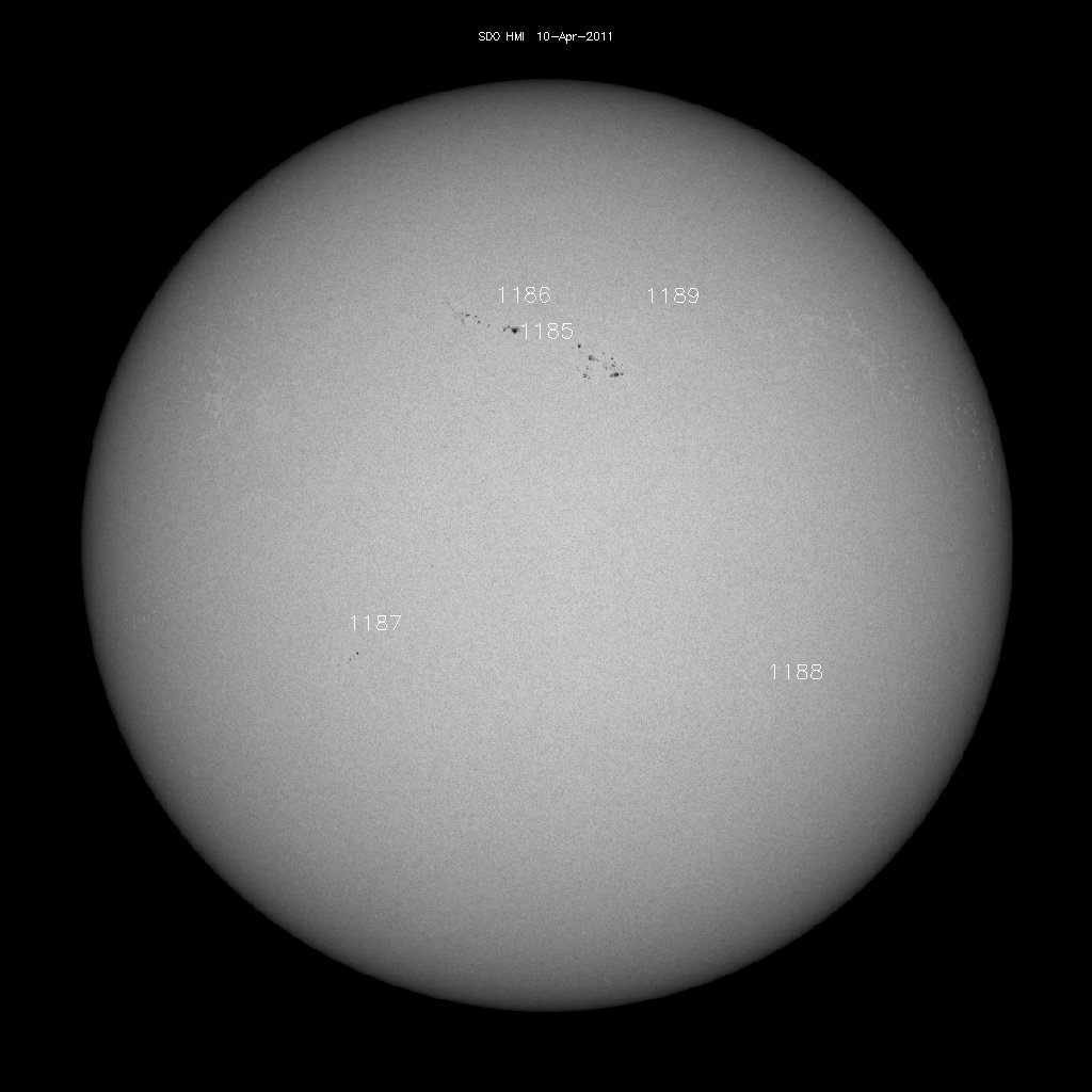 Sunspot regions