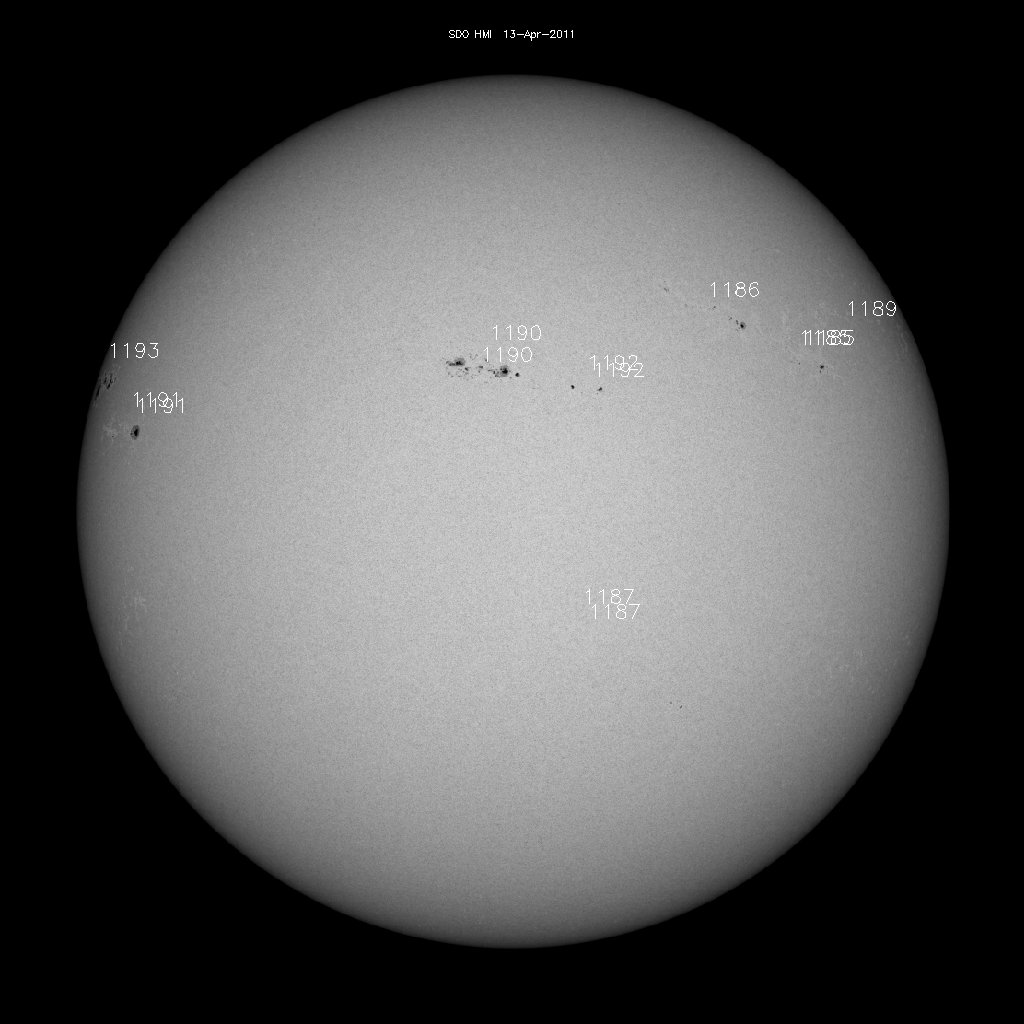 Sunspot regions