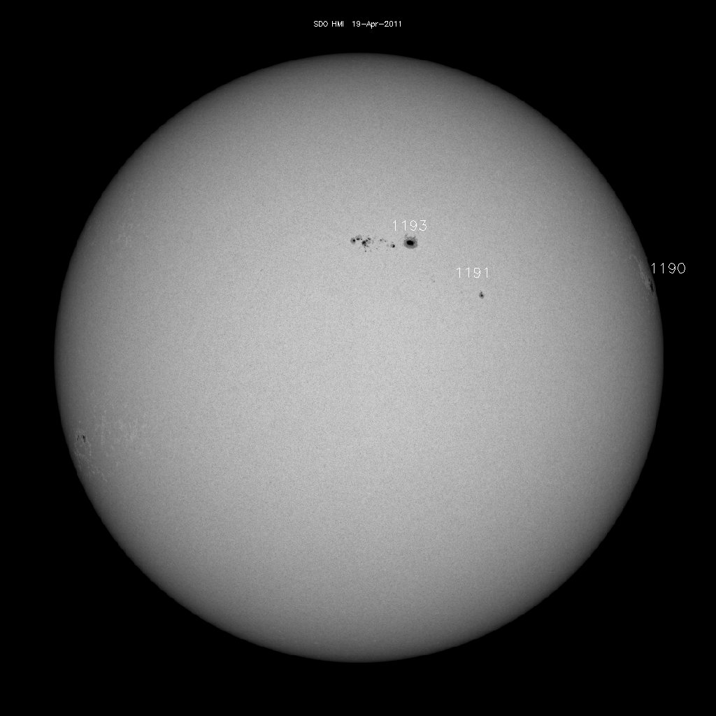 Sunspot regions