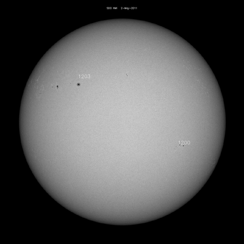 Sunspot regions