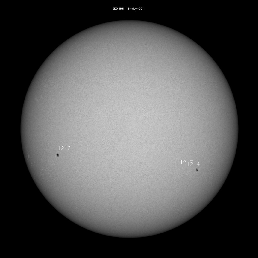 Sunspot regions