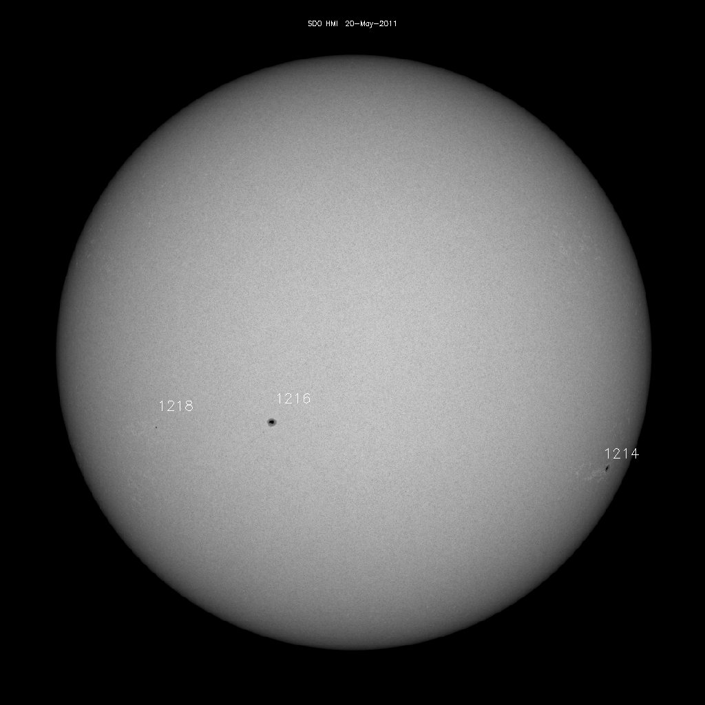 Sunspot regions