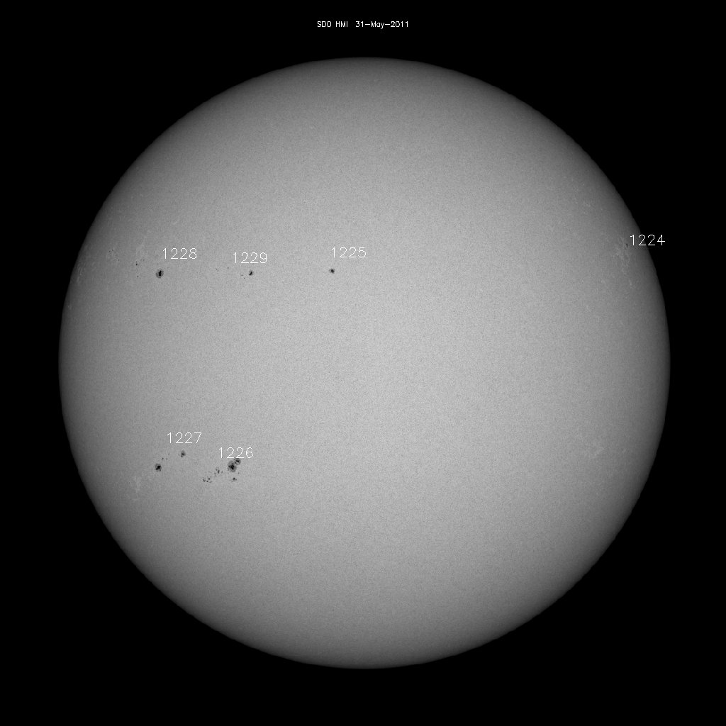 Sunspot regions