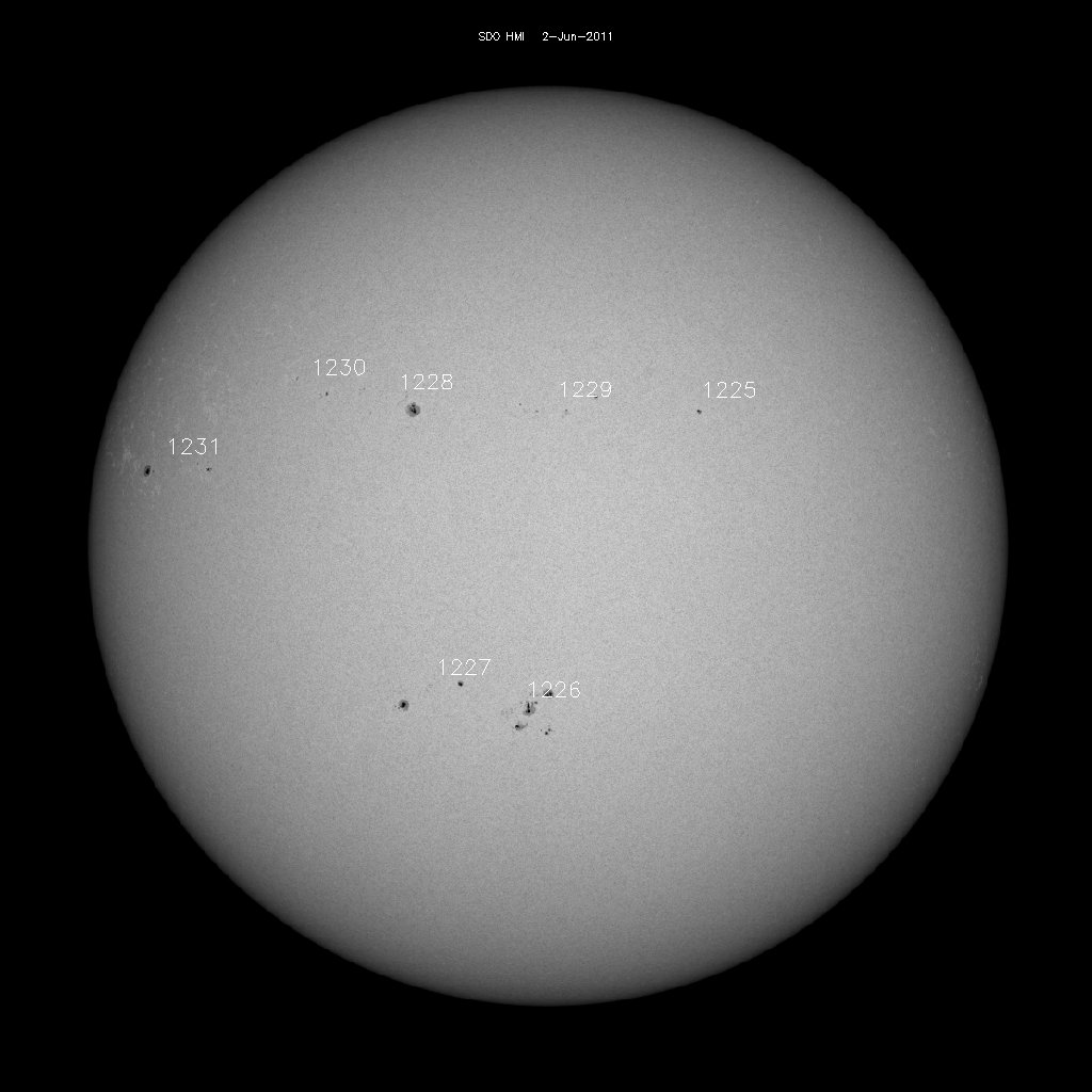 Sunspot regions