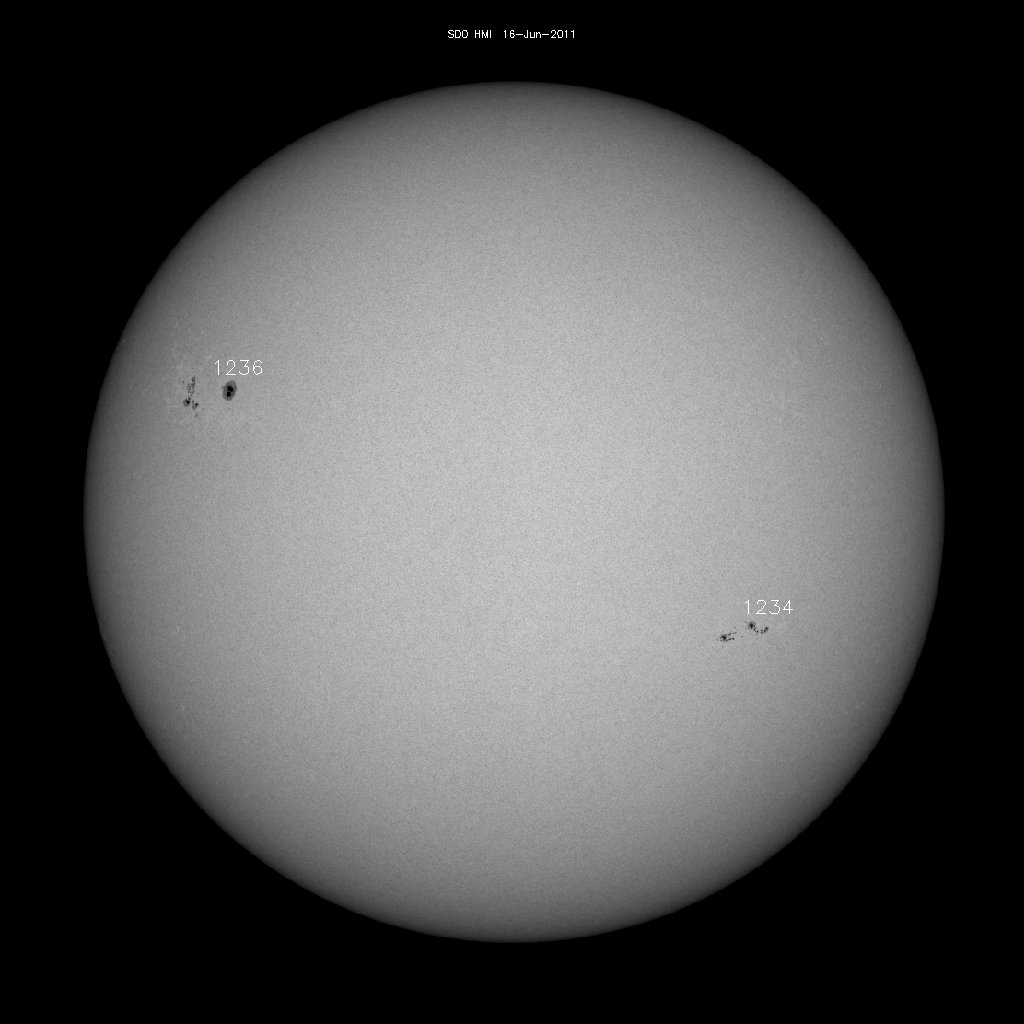 Sunspot regions