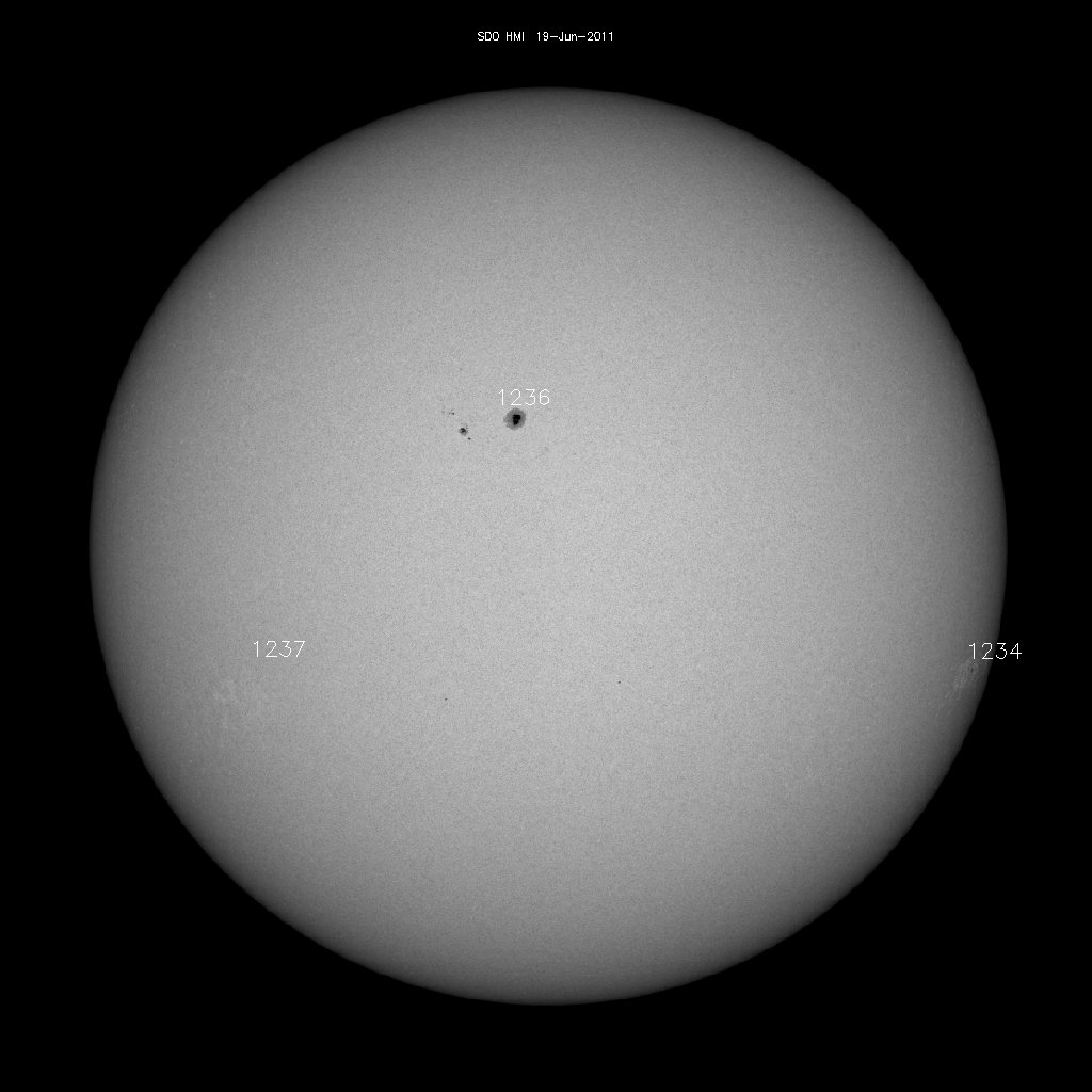 Sunspot regions