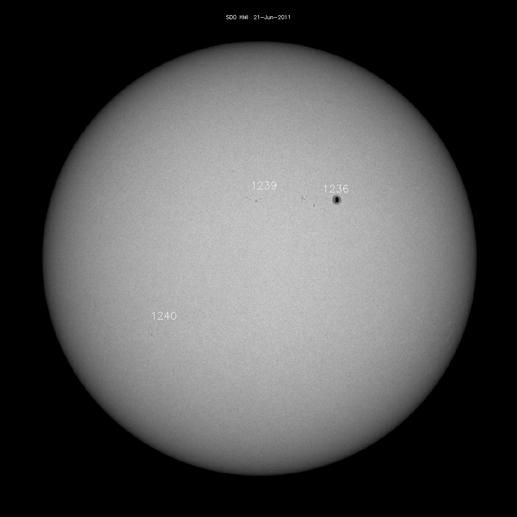 Sunspot regions