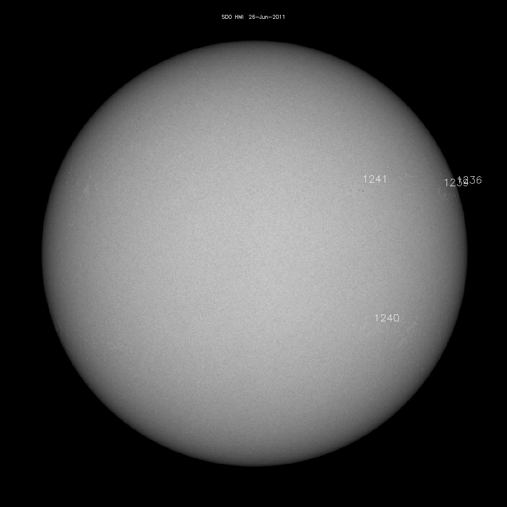 Sunspot regions