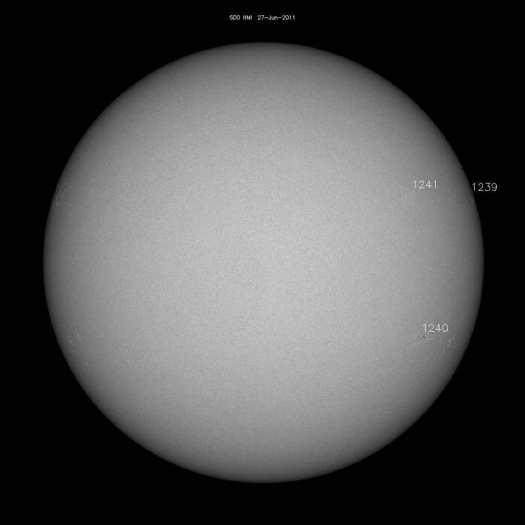 Sunspot regions