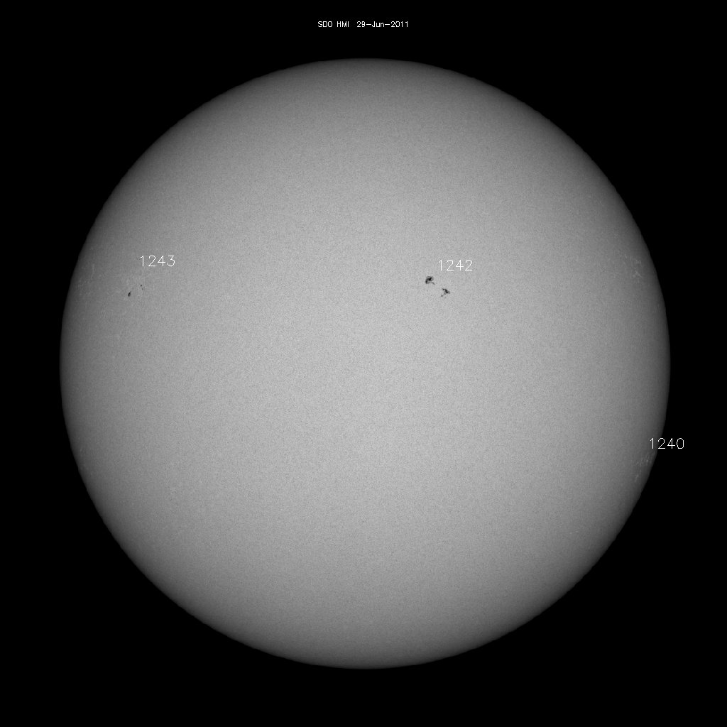 Sunspot regions