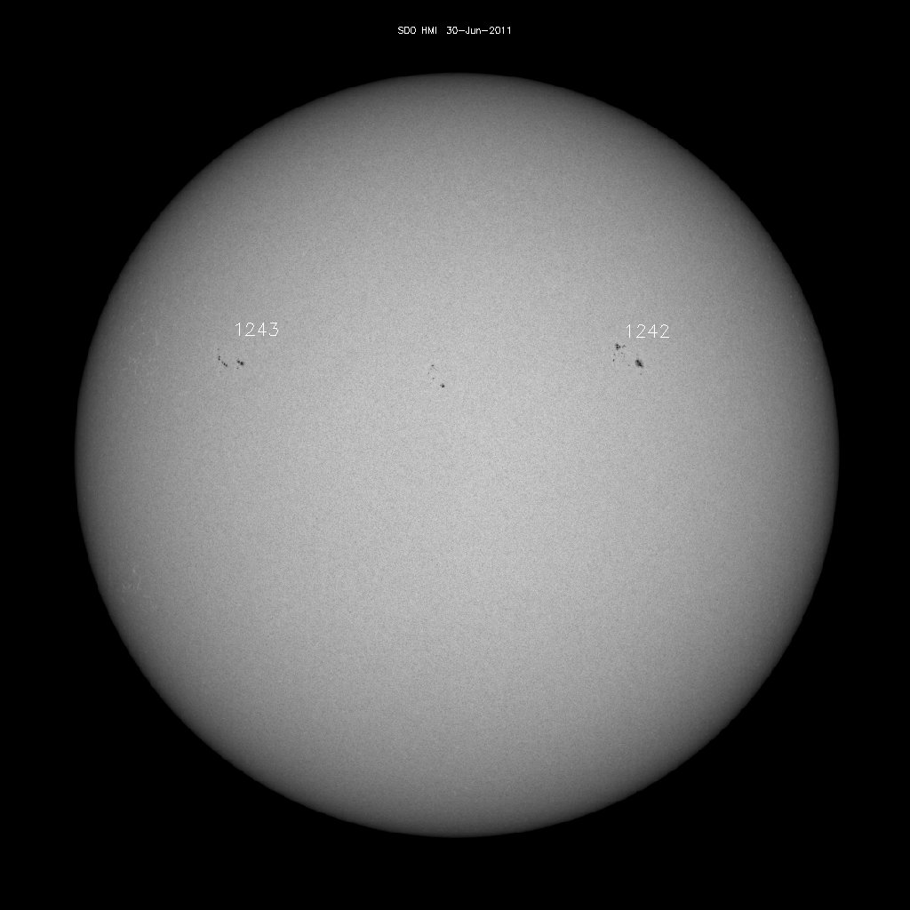 Sunspot regions