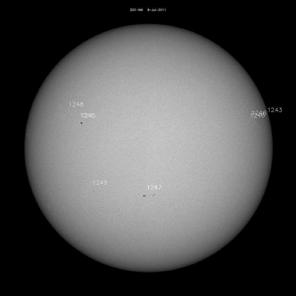 Sunspot regions