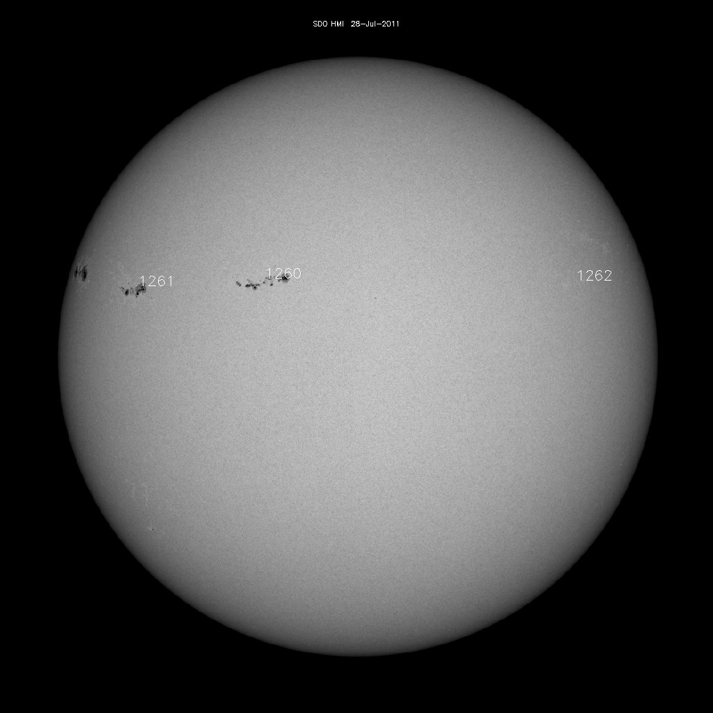 Sunspot regions