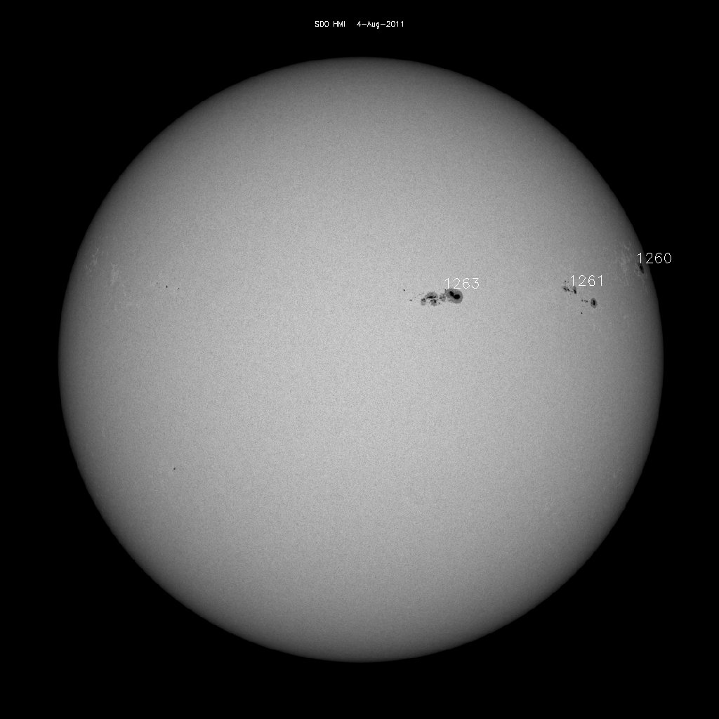 Sunspot regions