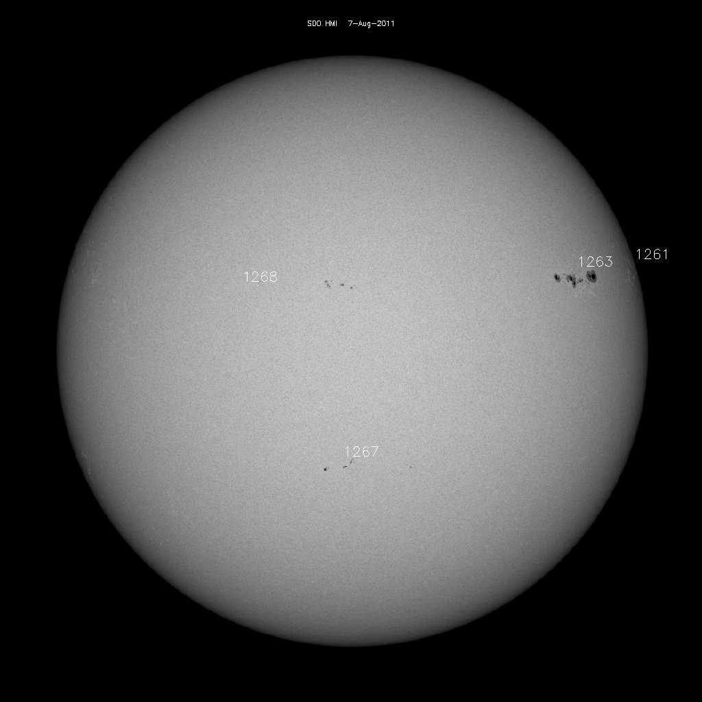 Sunspot regions