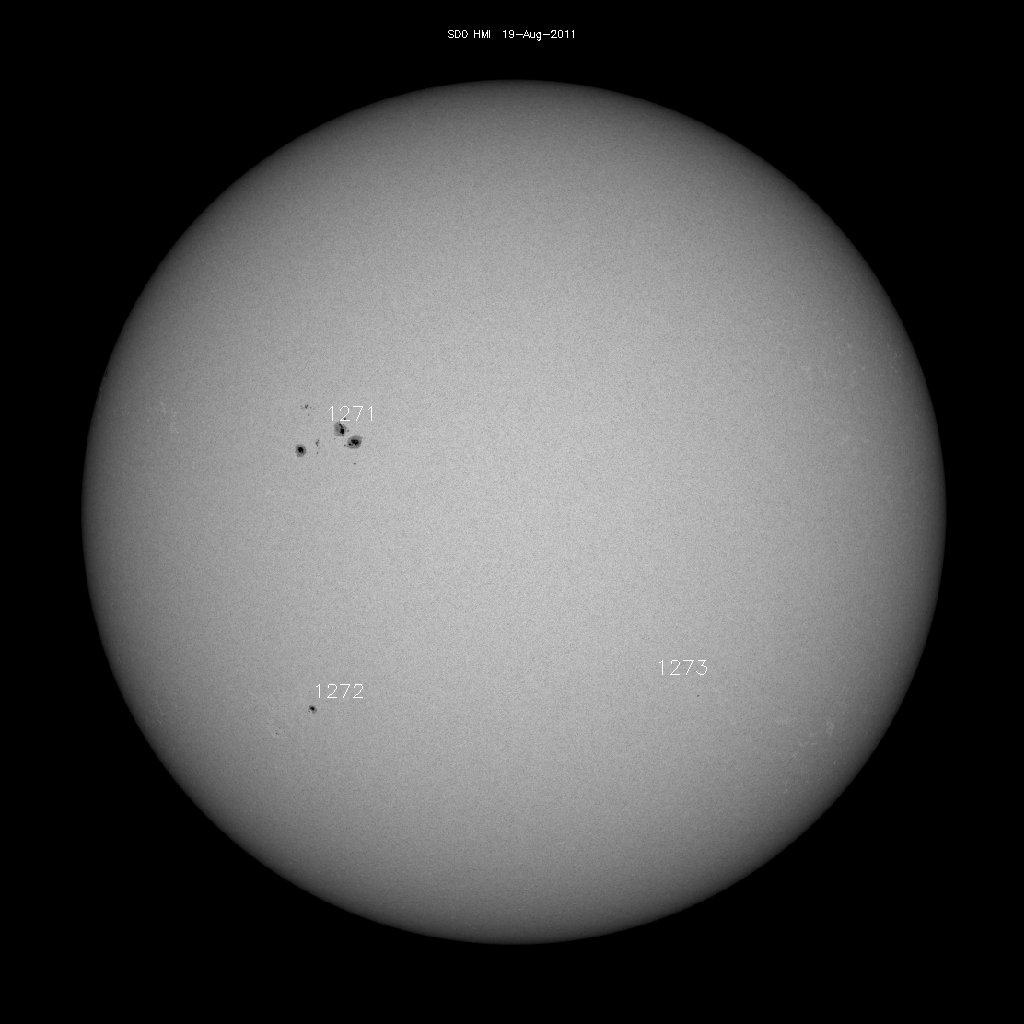 Sunspot regions