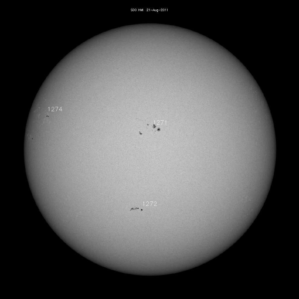 Sunspot regions