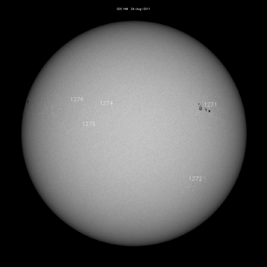 Sunspot regions