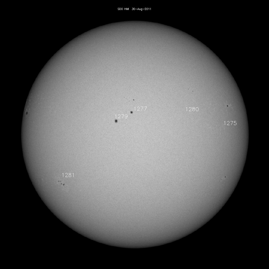 Sunspot regions