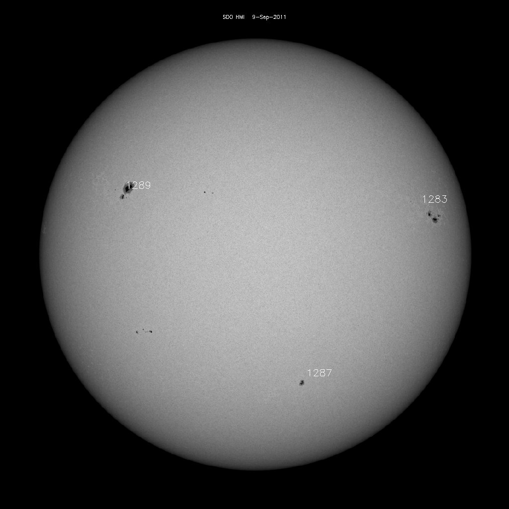 Sunspot regions