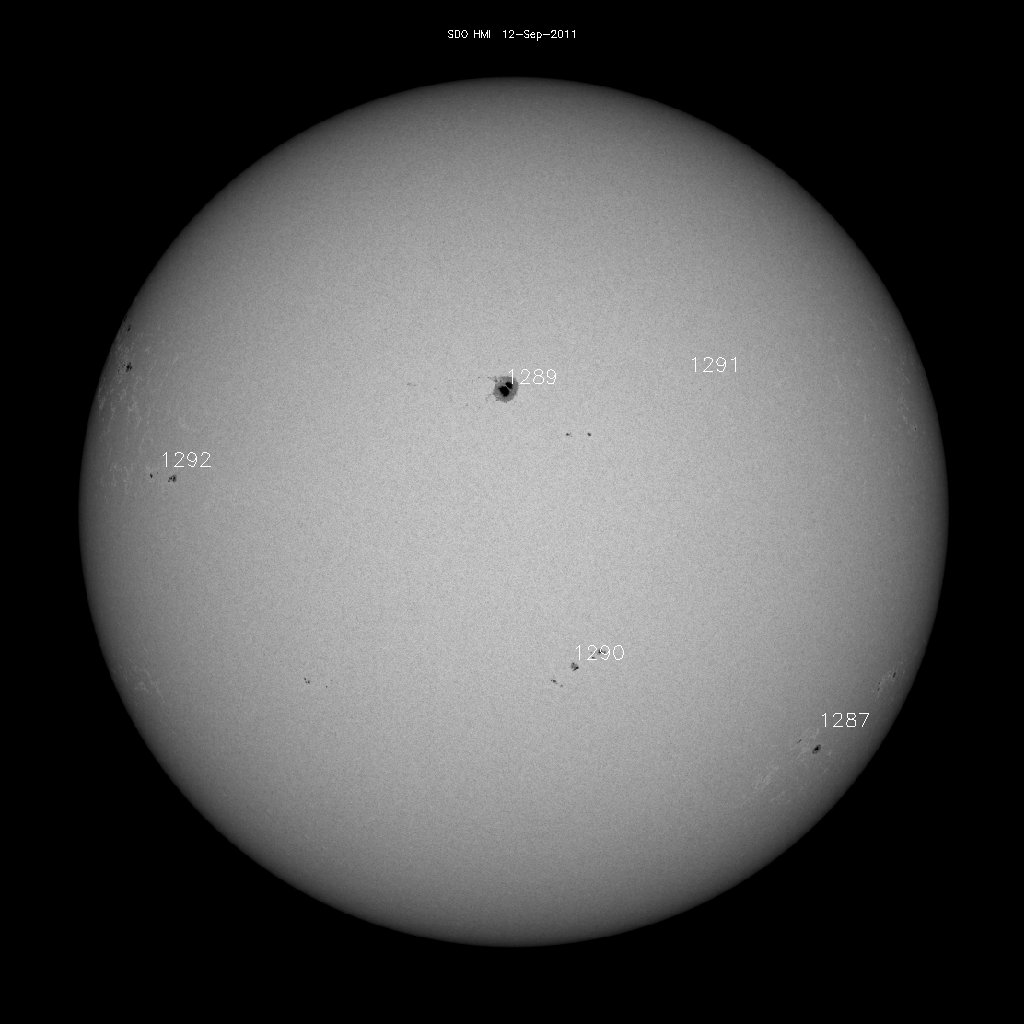 Sunspot regions