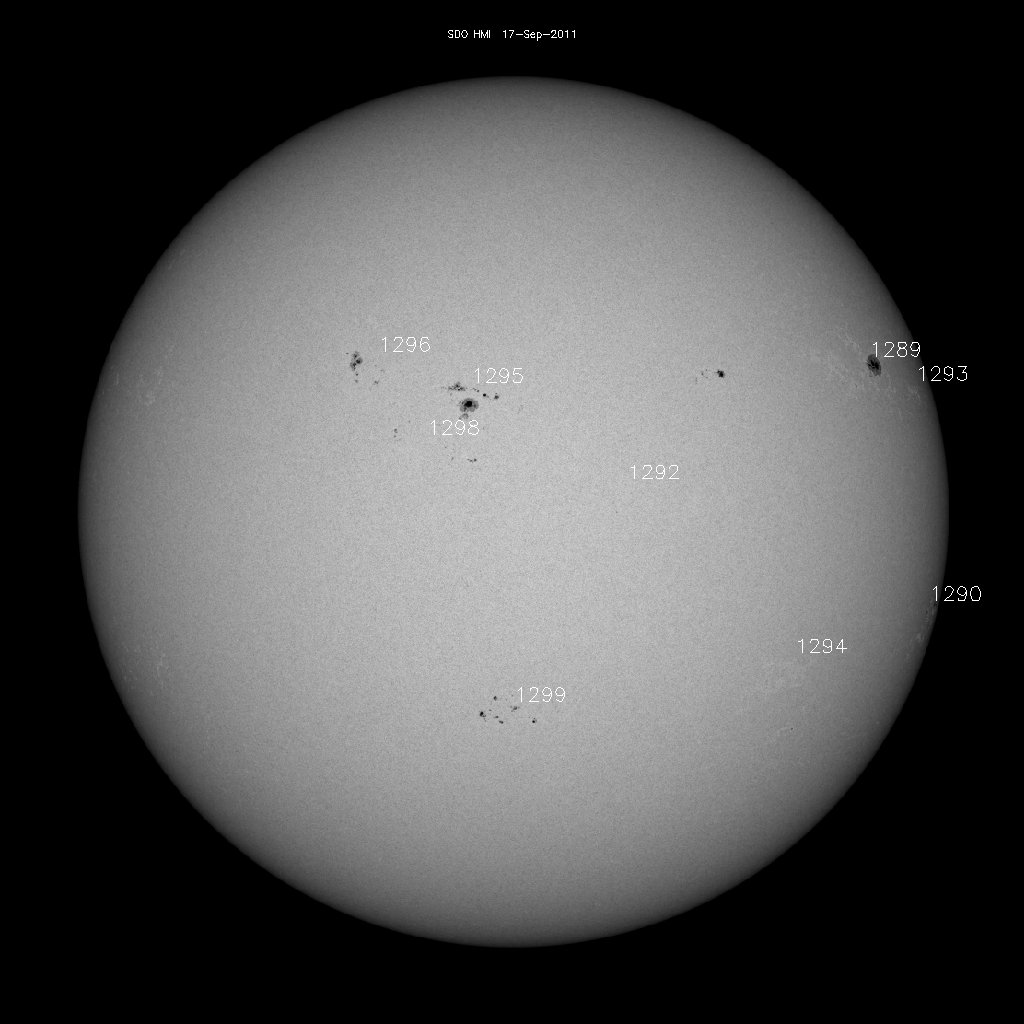 Sunspot regions