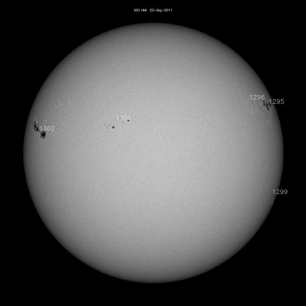 Sunspot regions