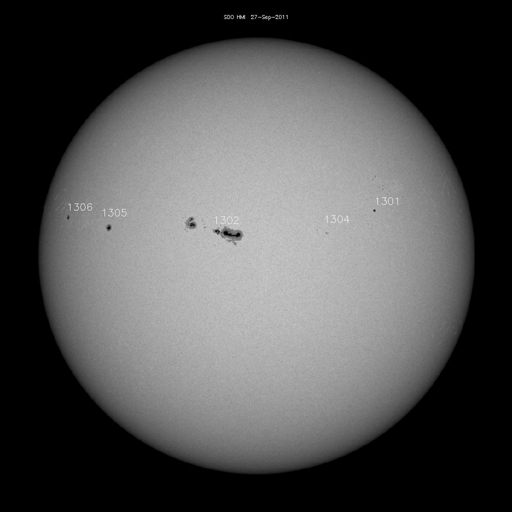 Sunspot regions