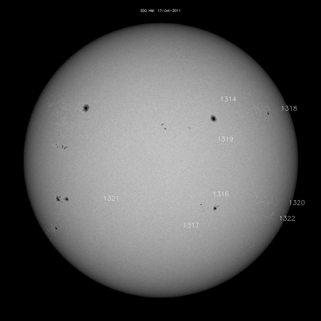 Sunspot regions