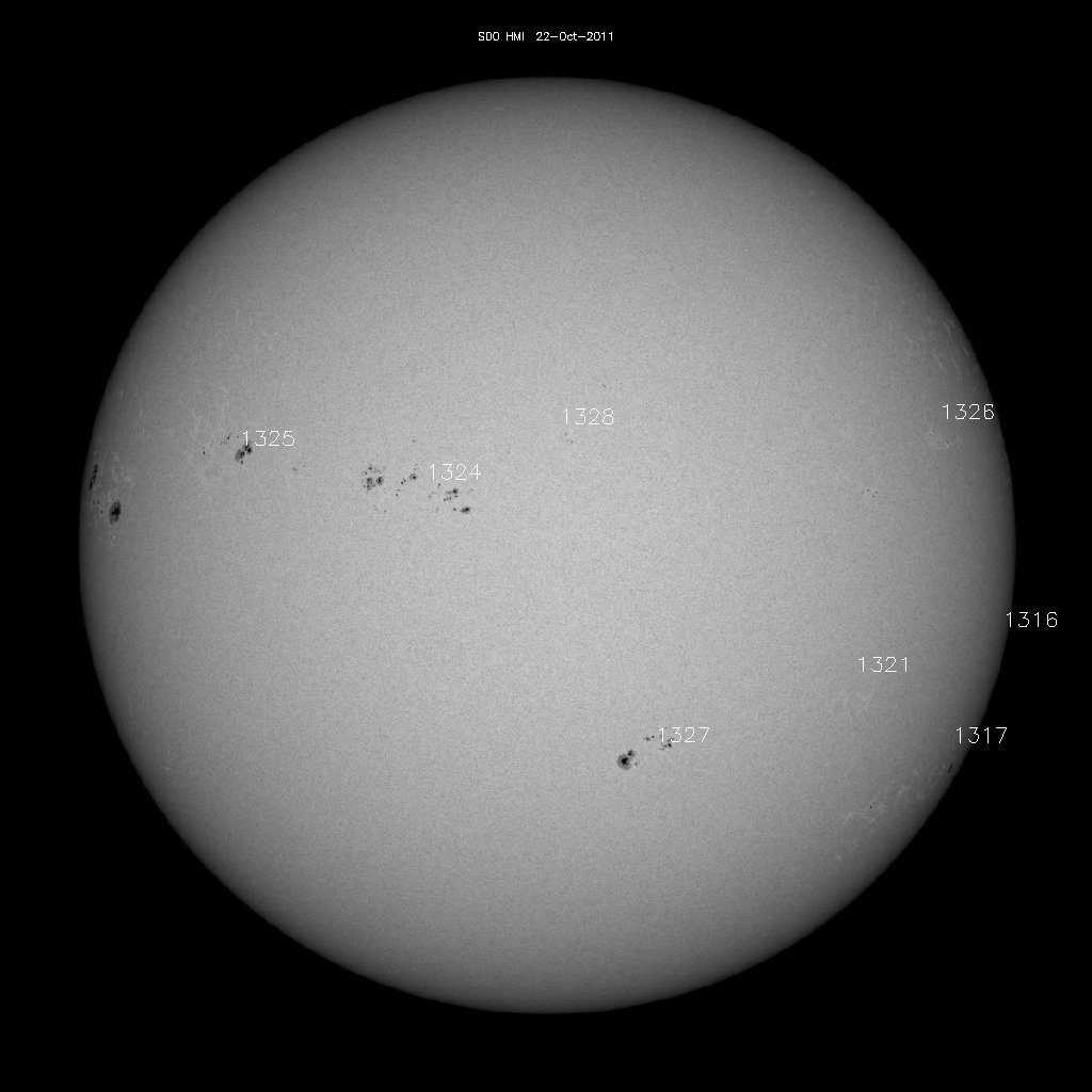 Sunspot regions