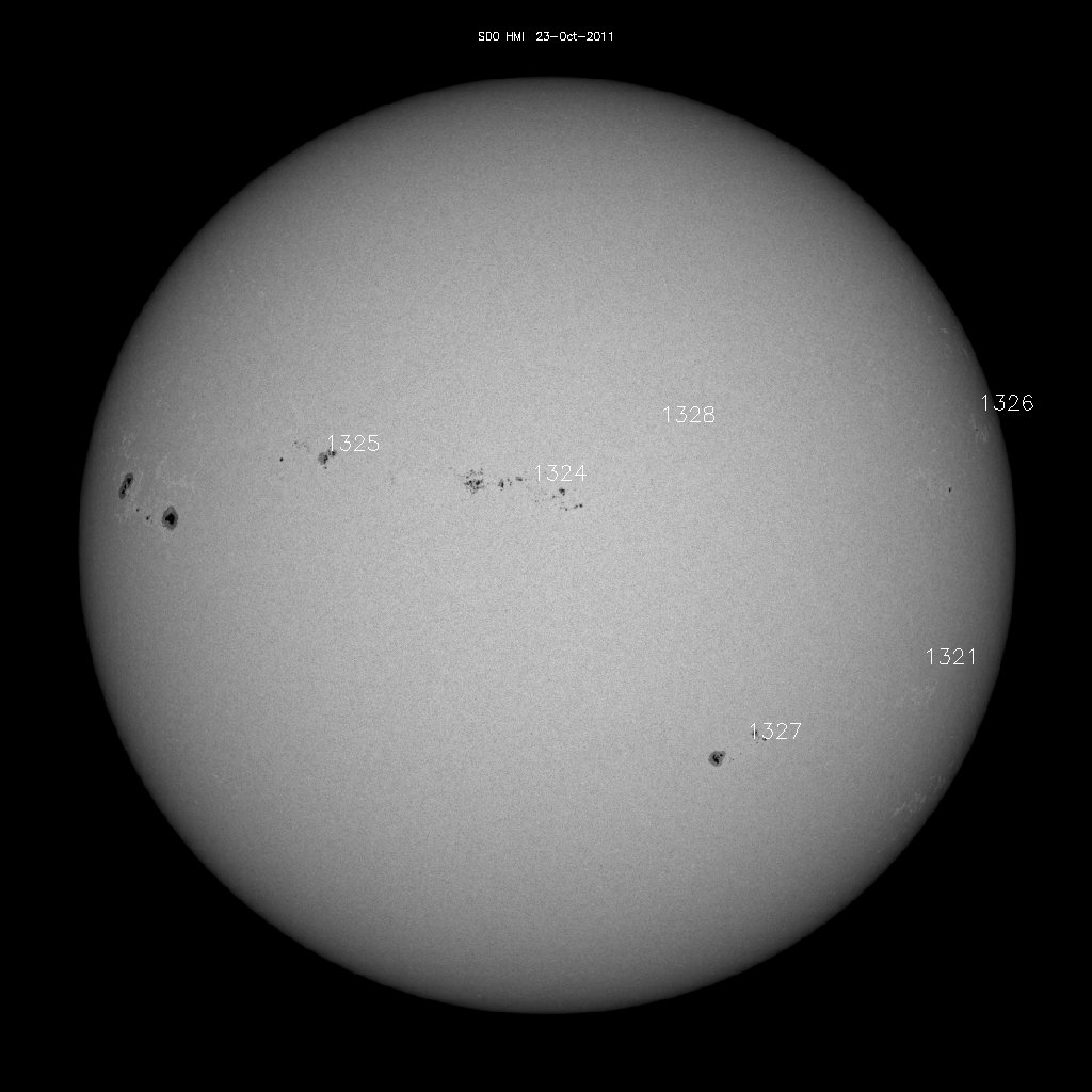 Sunspot regions