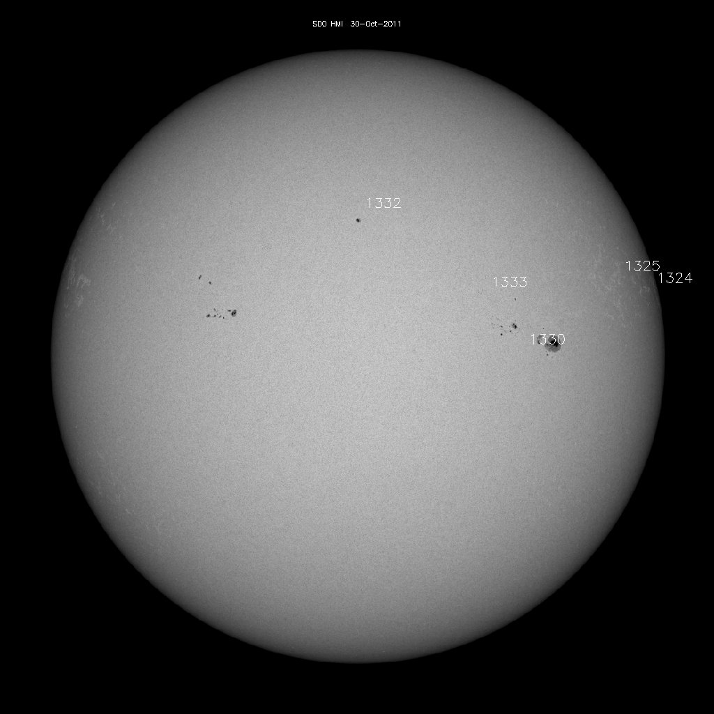 Sunspot regions