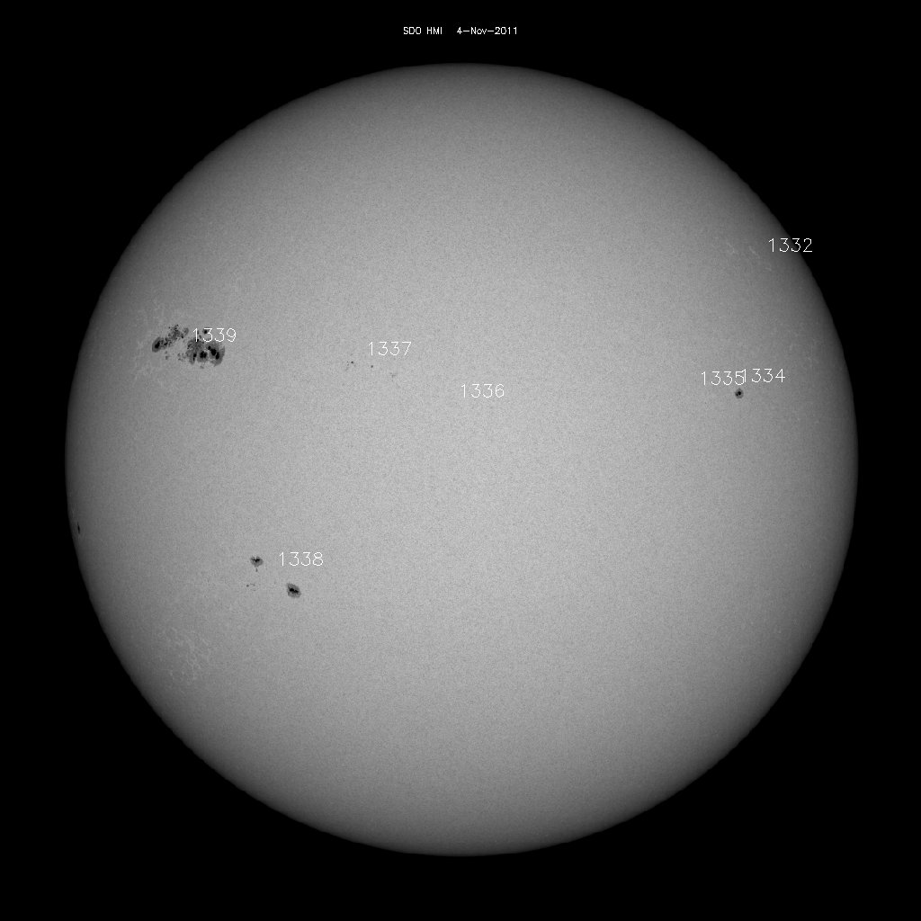 Sunspot regions