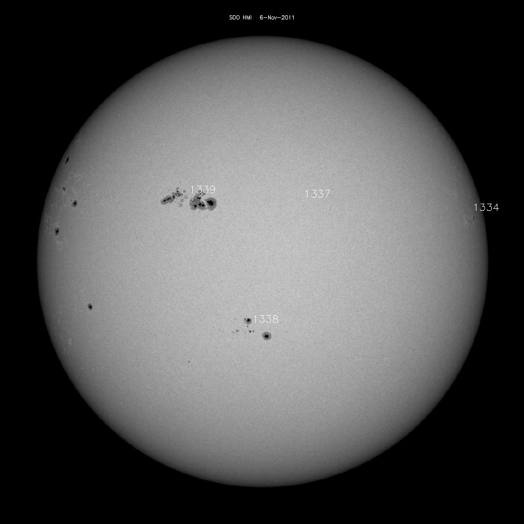 Sunspot regions